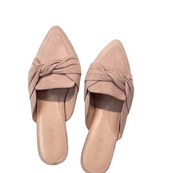 J. CREW LOAFER MULES WITH TWIST SHOES BLUSH COLOR 7.5 - Picture 4 of 15